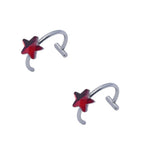 Punk Clip On Lip and Nose Ring Set for Alternative Looks