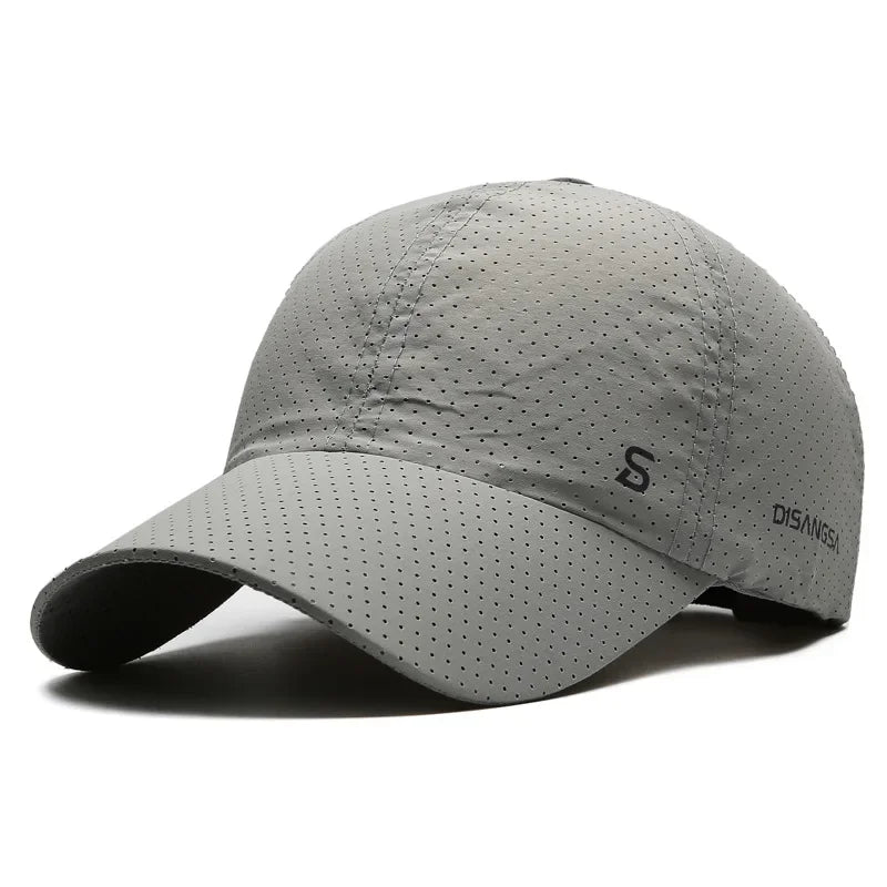 Unisex Quick Dry Mesh Baseball Cap with Adjustable Fit for Outdoor Sports and Travel