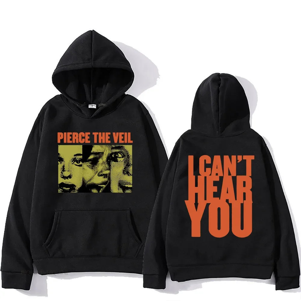 Oversized Tour Inspired Graphic Hoodie with Vintage Streetwear Artwork Design
