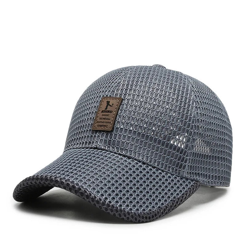 Unisex Breathable Mesh Snapback Baseball Cap for Casual Outdoor Sports and Everyday Wear