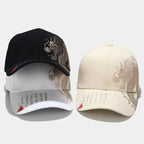 Dragon Inspired Embroidered Baseball Cap Adjustable Curved Brim Streetwear Fashion Hat