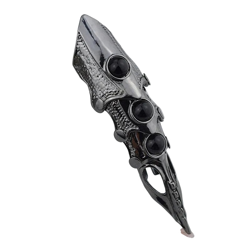 Dragon Skull Armor Ring for Gothic Punk and Dark Fantasy Styling