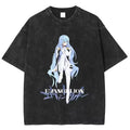 Minimalist Anime-Inspired Futuristic Manga Streetwear Oversized Cotton Graphic T-Shirt
