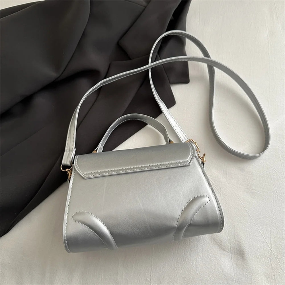 Minimalist Flap Crossbody Satchel Bag with Adjustable Strap Everyday Design