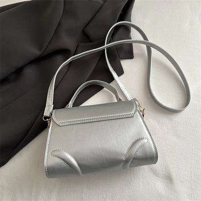 Minimalist Flap Crossbody Satchel Bag with Adjustable Strap Everyday Design