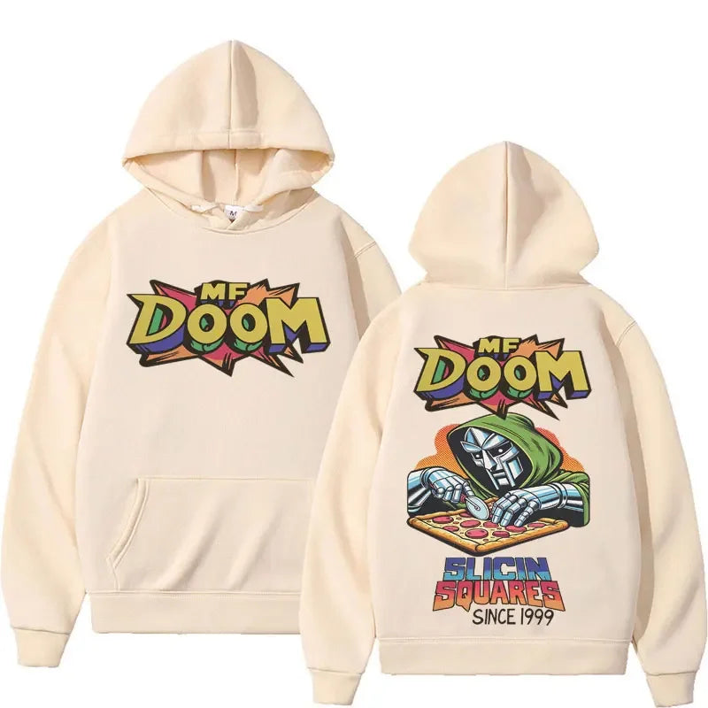 Retro Comic Graphic Hoodie with Relaxed Streetwear Fit and Back Artwork