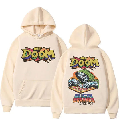 Retro Comic Graphic Hoodie with Relaxed Streetwear Fit and Back Artwork