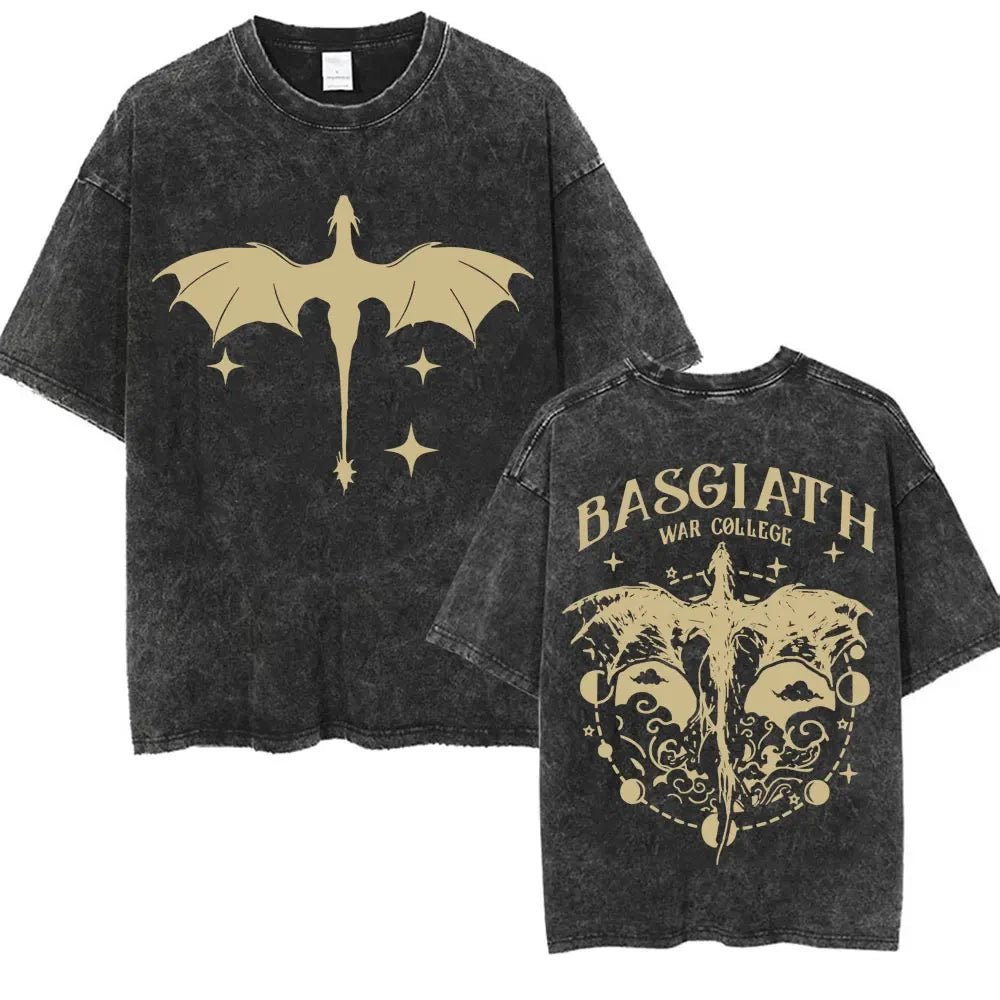 Retro Anime Streetwear Graphic Tee With Celestial Goth Punk Design