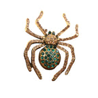 Baroque Gothic Spider Brooch Pin with Intricate Statement Insect Design Accent