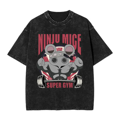 Kawaii Gym Manga Oversized Vintage Streetwear Graphic Casual T-Shirt