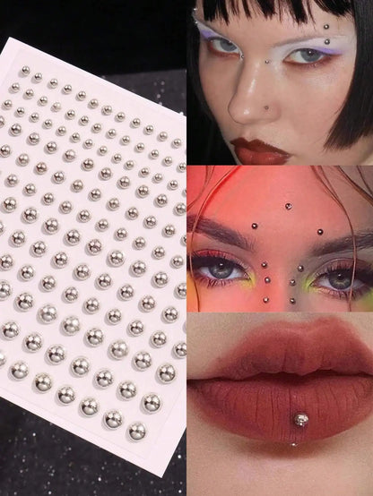 Reusable Faux Piercing Sticker Set for Creative Alternative Fashion Looks