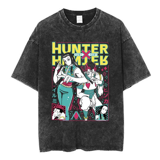 Retro Anime Action Streetwear Oversized Vintage Graphic T-Shirt
