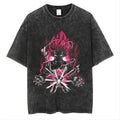 Dark Fantasy Manga Oversized Vintage Streetwear Graphic Casual T-Shirt