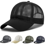 Unisex Breathable Full Mesh Baseball Cap with Adjustable Fit for Outdoor Sports and Travel
