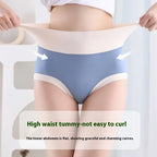 Six-Piece High-Waisted Modal Blend Color-Block Brief Set