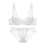 Dusty Rose Delicate Eyelash Lace Unlined Underwire Lingerie Set