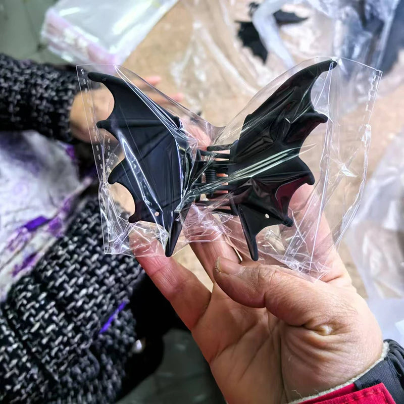 Bat Wing Hair Claw Clip Gothic Alternative Statement Hairstyle Accessory
