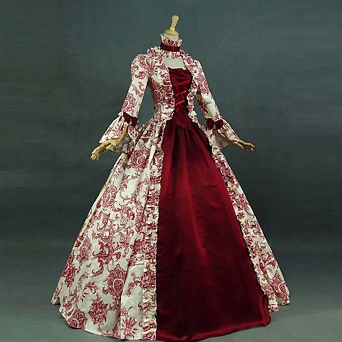 Victorian Royal Gothic Gown with Elegant Vintage Alternative Fashion Style - BigCat Streetwear