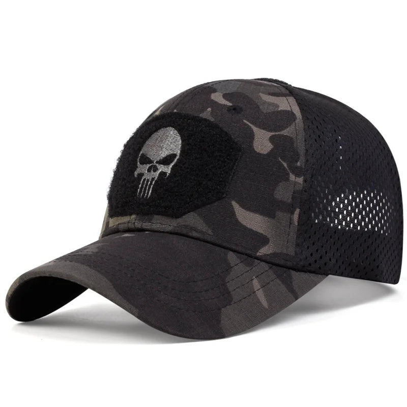 Unisex Mesh Baseball Cap with Graphic Embroidery for Outdoor Casual and Adventure Style