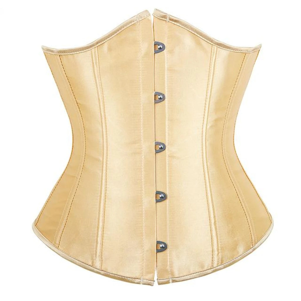 Classic Underbust Corset Belt with Structured Panels and Waist-Defining Silhouette