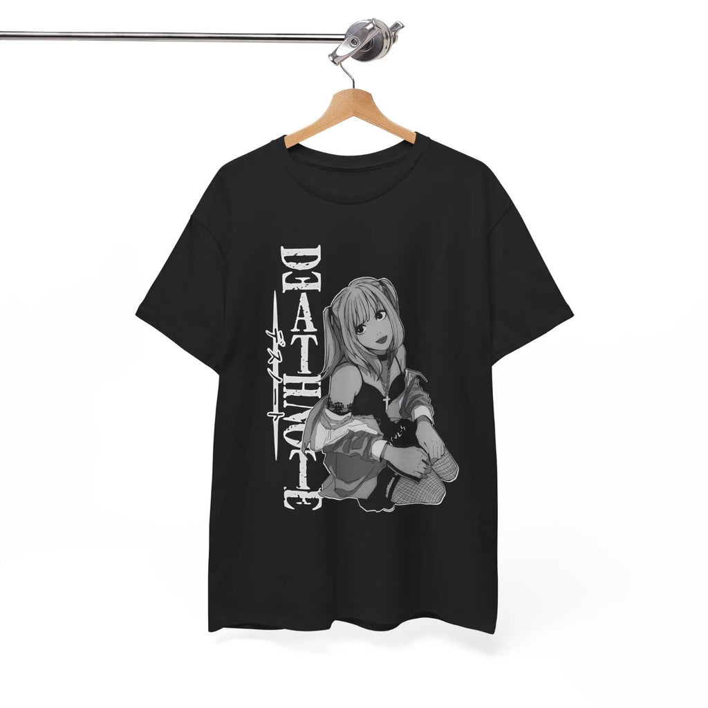 Anime-Inspired Gothic Maiden Graphic T-Shirt with Retro Manga Streetwear Aesthetic