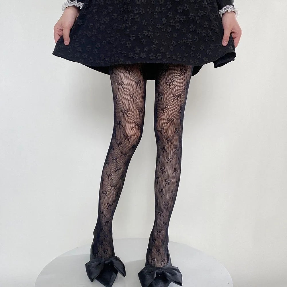 Spider Web Pattern Fishnet Tights Gothic Alternative Fashion Mesh Hosiery