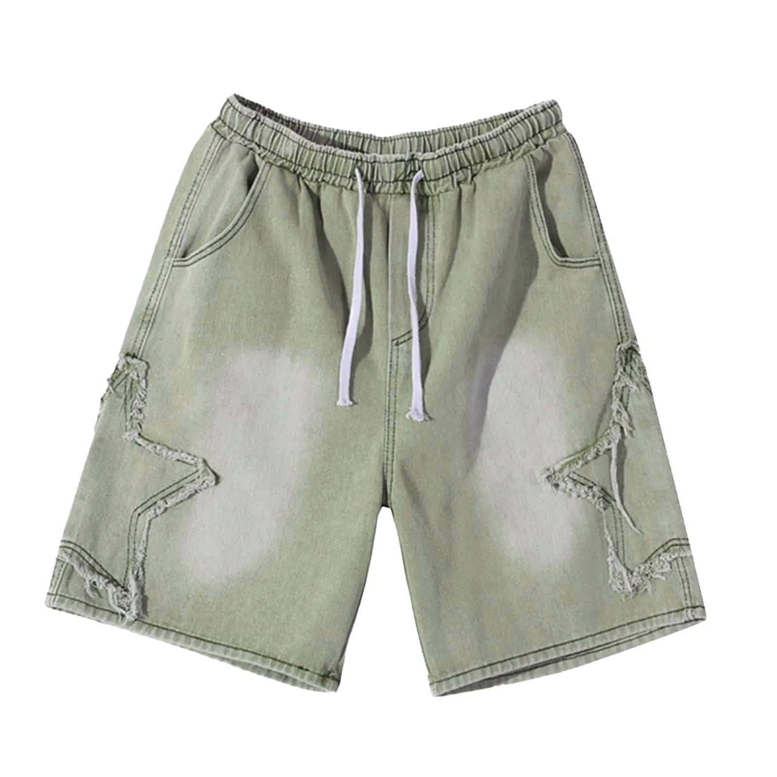 Men's Relaxed Denim Style Casual Shorts with Loose Fit and Everyday Streetwear Appeal