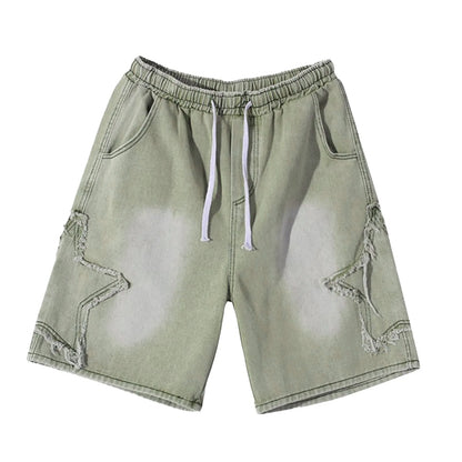 Men's Relaxed Denim Style Casual Shorts with Loose Fit and Everyday Streetwear Appeal