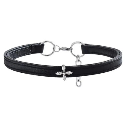 Minimalist Punk Collar Choker Necklace for Gothic Alternative Streetwear and Dark Fashion Looks