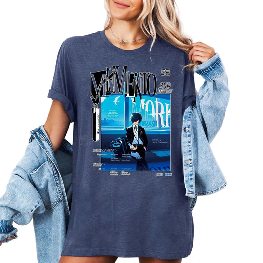 Retro City Anime Graphic Oversized Casual Streetwear Cotton T-Shirt