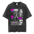 Gothic Manga Streetwear Oversized Washed Graphic T-Shirt
