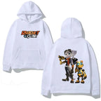 Anime Futuristic Streetwear Hoodie with Manga-Inspired Robot Adventure Artwork