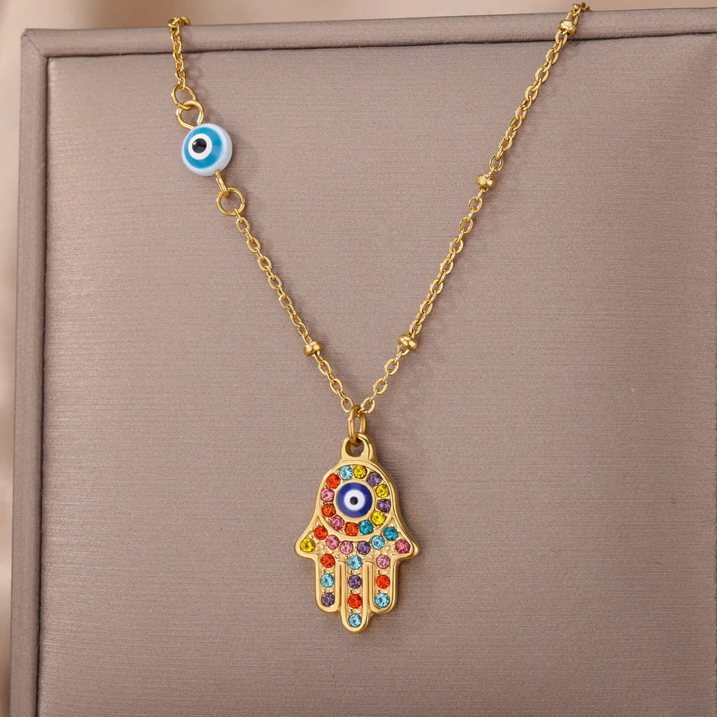 Protective Symbol Pendant Necklace for Bohemian Gothic and Alternative Fashion