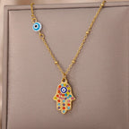 Protective Symbol Pendant Necklace for Bohemian Gothic and Alternative Fashion