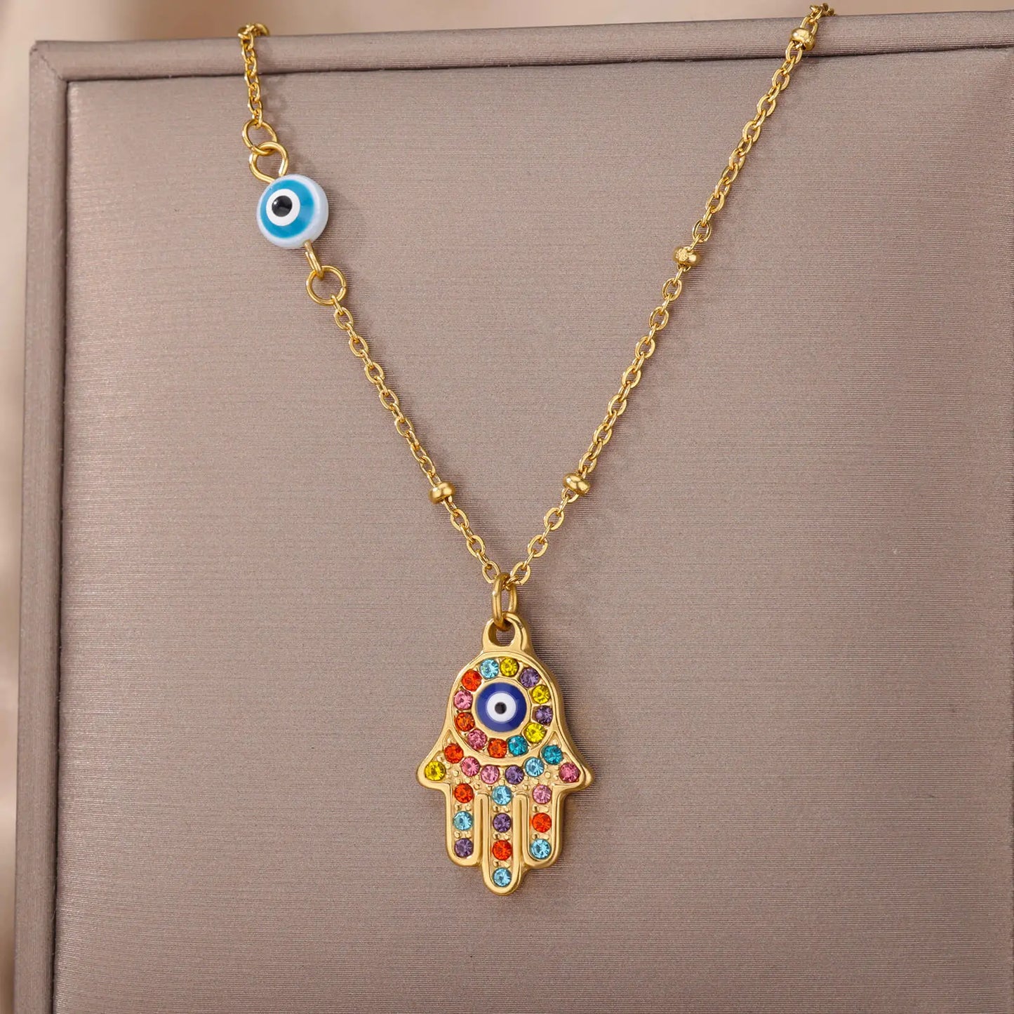 Protective Symbol Pendant Necklace for Bohemian Gothic and Alternative Fashion