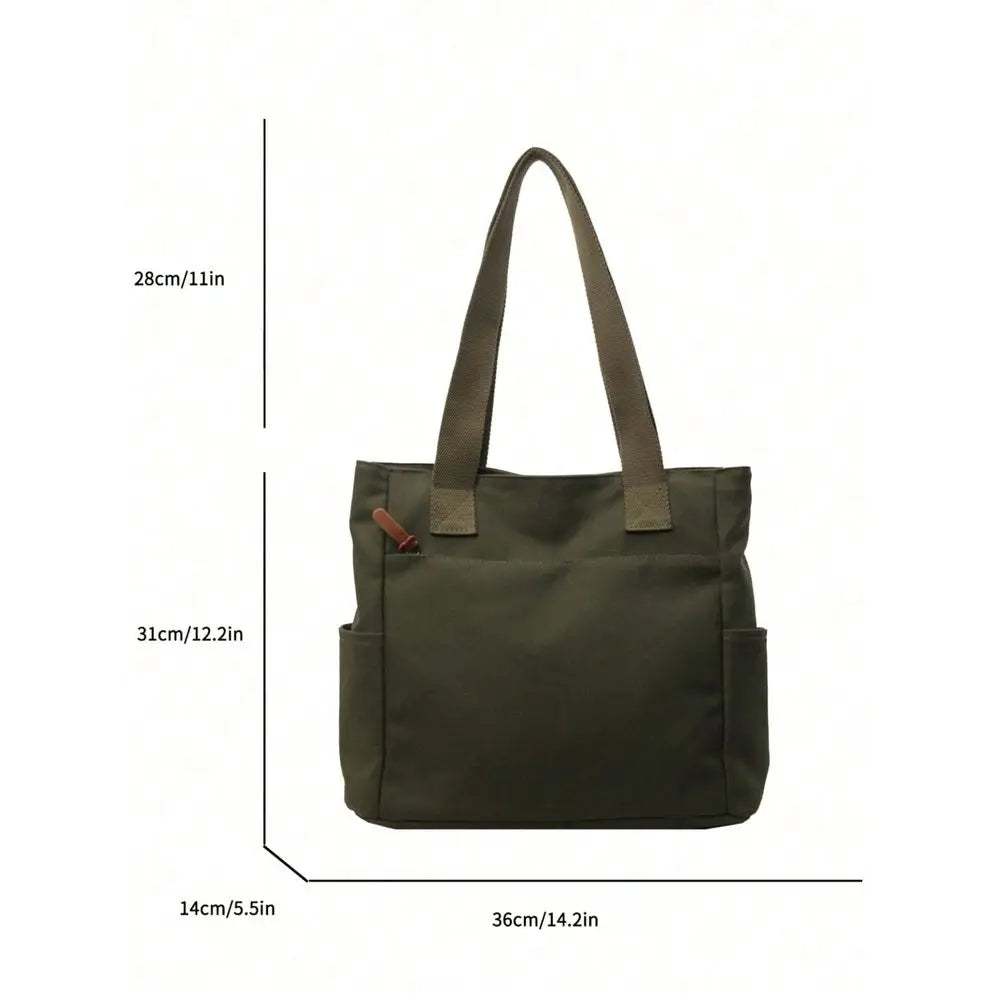 Multi Pocket Utility Hobo Tote Bag with Relaxed Carry Design