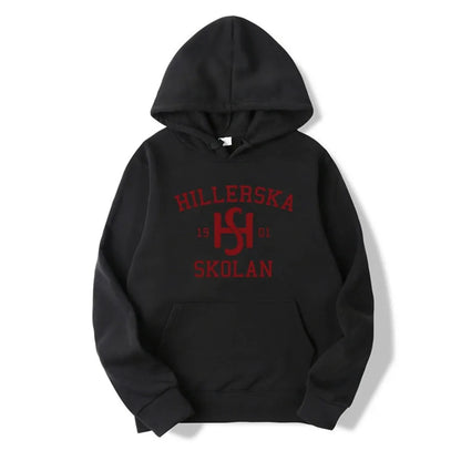 Collegiate Graphic Hoodie with Minimalist Streetwear Design and Relaxed Fit