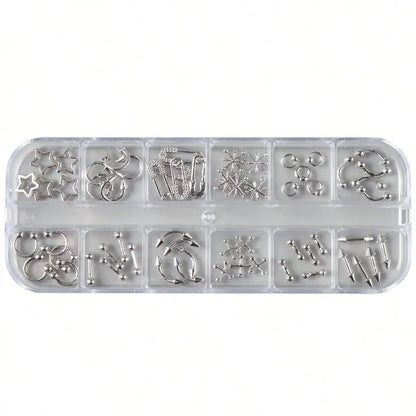 Gothic Cross Nail Art Charms Collection for Alternative Manicure Designs