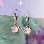Celestial Star Drop Earrings for Fairy Grunge and Y2K Fashion