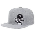 Embroidered Graphic Snapback Cap Adjustable Flat Brim Streetwear Baseball Fashion Hat