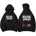 Fleece Lined Graphic Hoodie with Vintage Tour Style Back Print Design