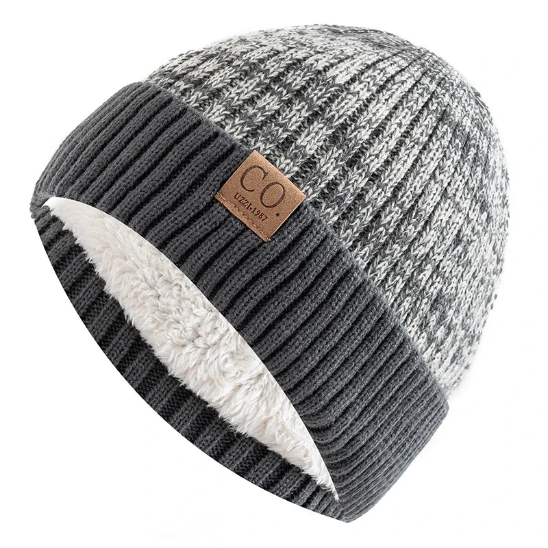Fleece Lined Knit Beanie with Wind Resistant Design for Everyday Outdoor Winter Comfort