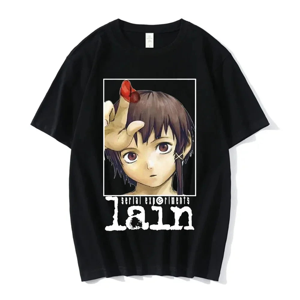 Minimalist Anime Portrait Oversized Urban Streetwear Graphic Tee