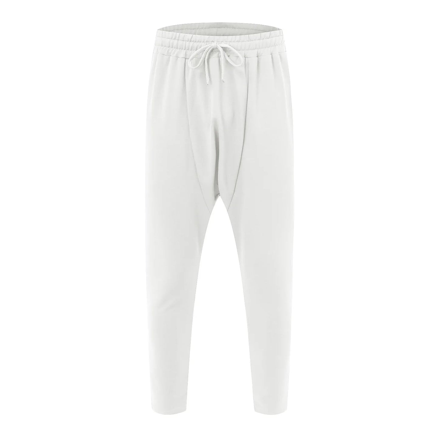 Men's Relaxed Harem Cargo Pants with Cropped Fit and Streetwear Utility Style