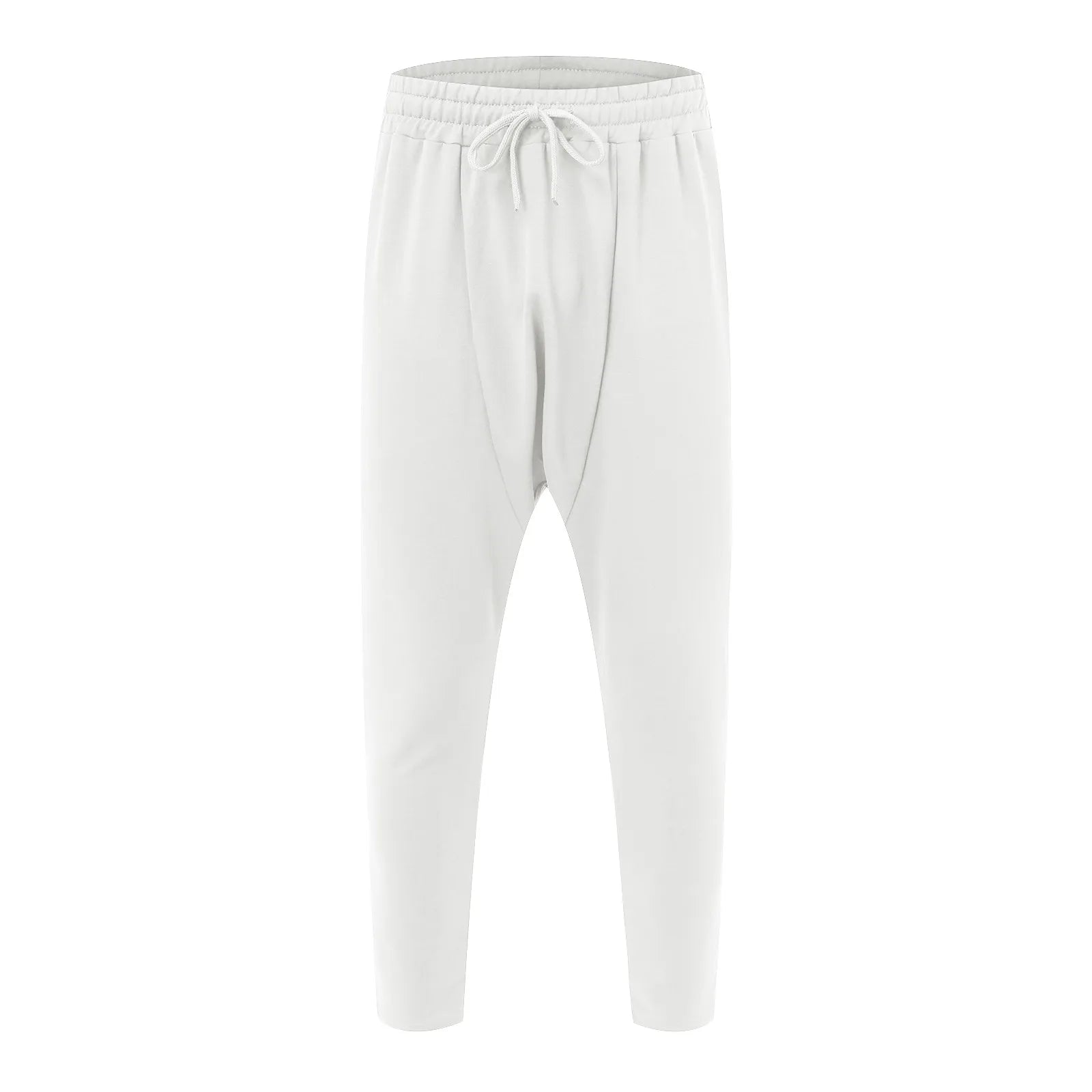 Men's Relaxed Harem Cargo Pants with Cropped Fit and Streetwear Utility Style