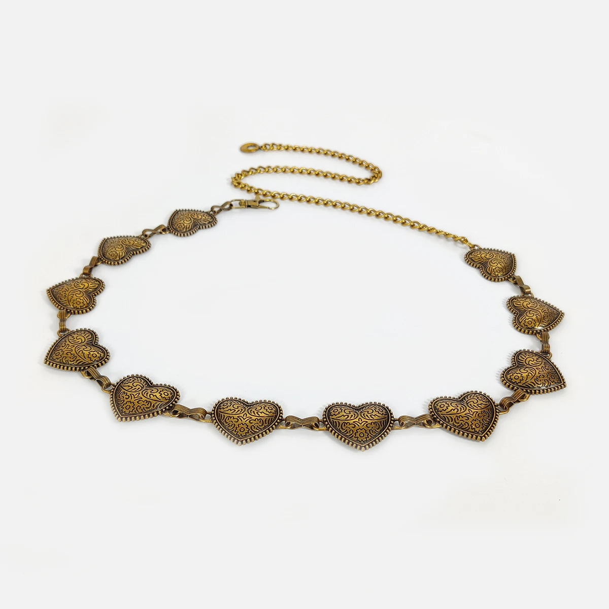 Vintage Heart Chain Waist Belt for Gothic Harajuku Alternative Fashion Looks