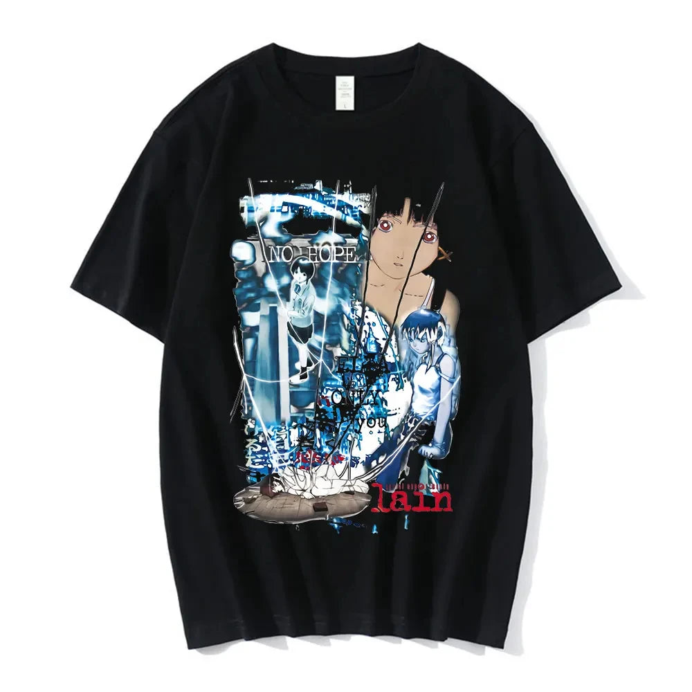Cyber Manga Chaos Oversized Anime Goth Streetwear T-Shirt