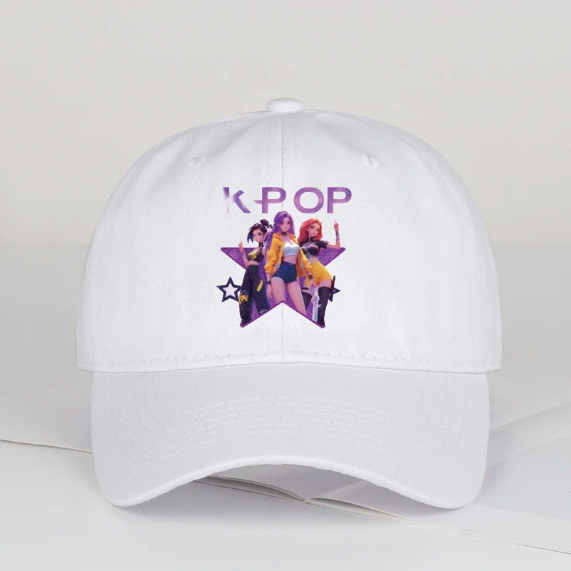 Graphic Embroidered Dad Cap Adjustable Curved Brim Streetwear Baseball Hat