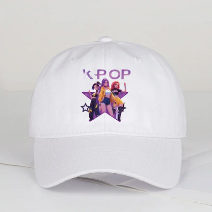 Graphic Embroidered Dad Cap Adjustable Curved Brim Streetwear Baseball Hat