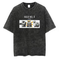 Minimalist Manga Graphic Oversized Vintage Washed Casual Streetwear T-Shirt